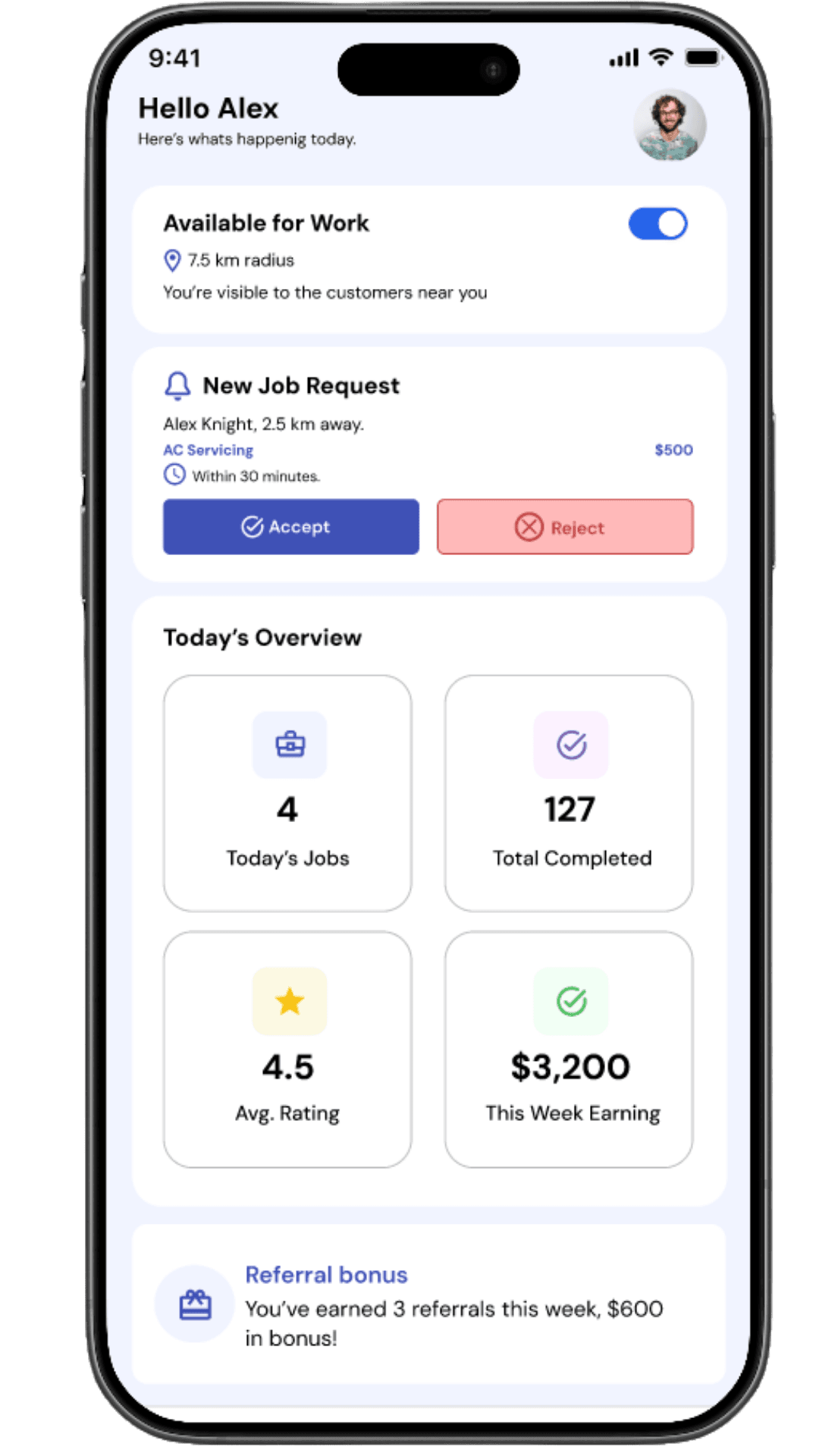 Get N Touch business App Mockup